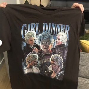 Astarion Baldurs Gate 3 Girl Dinner Vintage T-Shirt, Gift For Women and Man